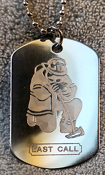 Thick Stainless Steel Fireman Dog Tag